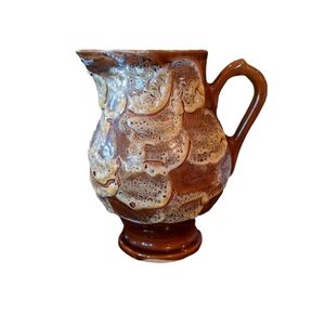 Fait Main French Art Pottery 70s Pitcher Retro Vintage